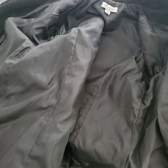 Denim & Co. Black Suede Shirt Jacket Shacket - Picture 7 of 8